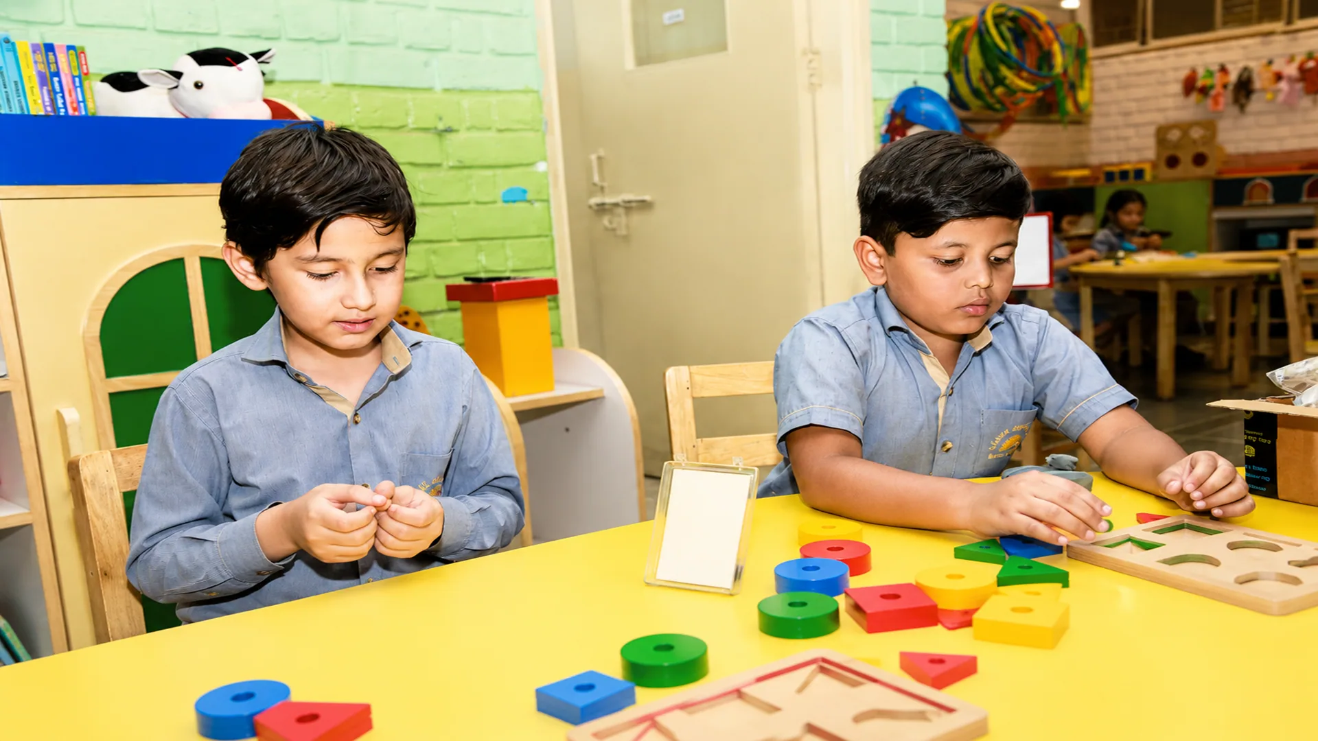 Students presenting a colourful school programme