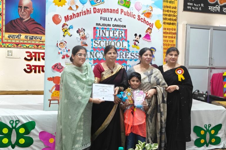 Inter School Fancy Dress Contest Held on 2nd August 2025 at Maharishi Dayanand Public School, Rajouri Garden